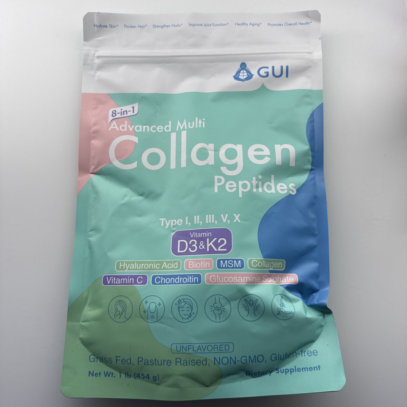 8in1 Advanced Multi Collagen Peptides 16 Oz – Hydrolyzed Protein | Type I II …