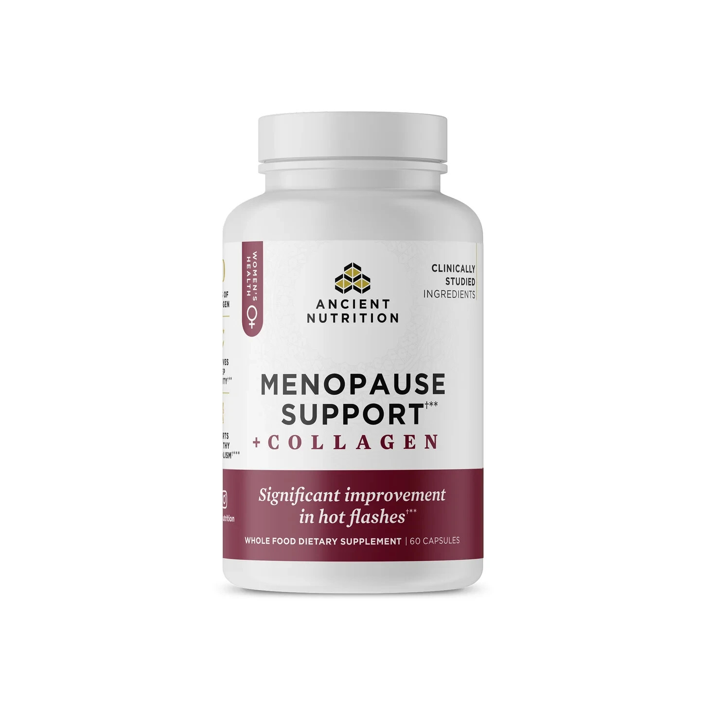 Ancient Nutrition Menopause Support + Collagen 60 Capsules