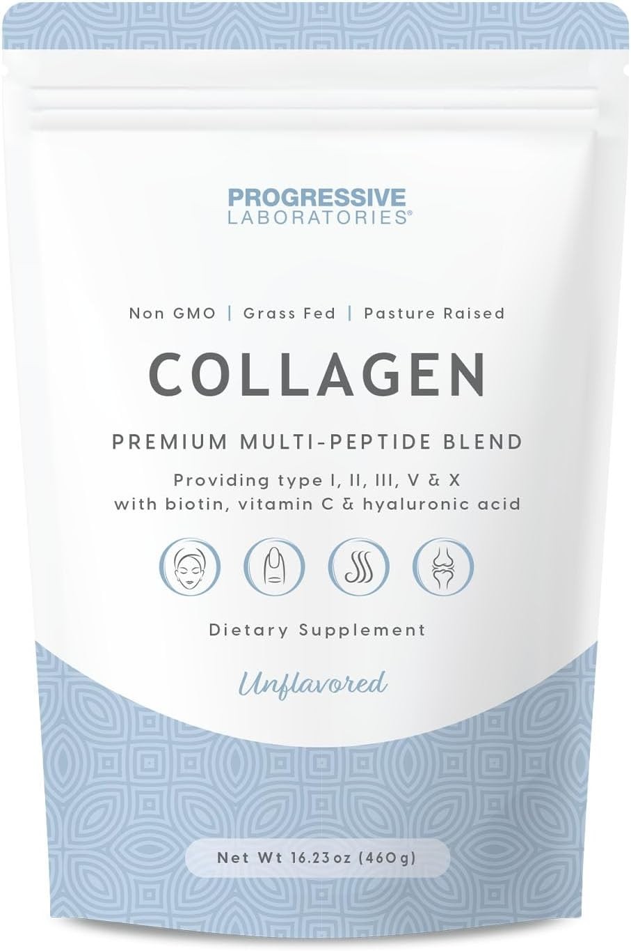 Multi-Type Collagen Powder (Unflavored) – Types I, II, III, V & X for Skin,…