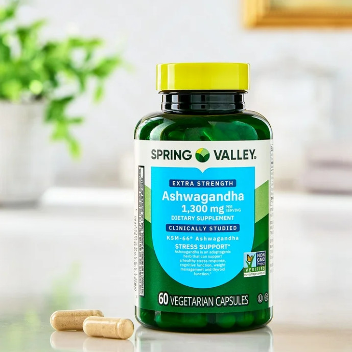 Extra Strength Ashwagandha 1300mg 60 Veg Capsules Stress Relief Cognitive Health