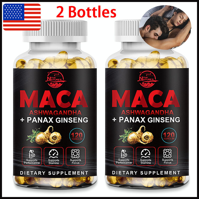 BEST-MALE ENLARGER THICKER LONGER BIGGER Male Enhancing Maca Root 240 Capsules