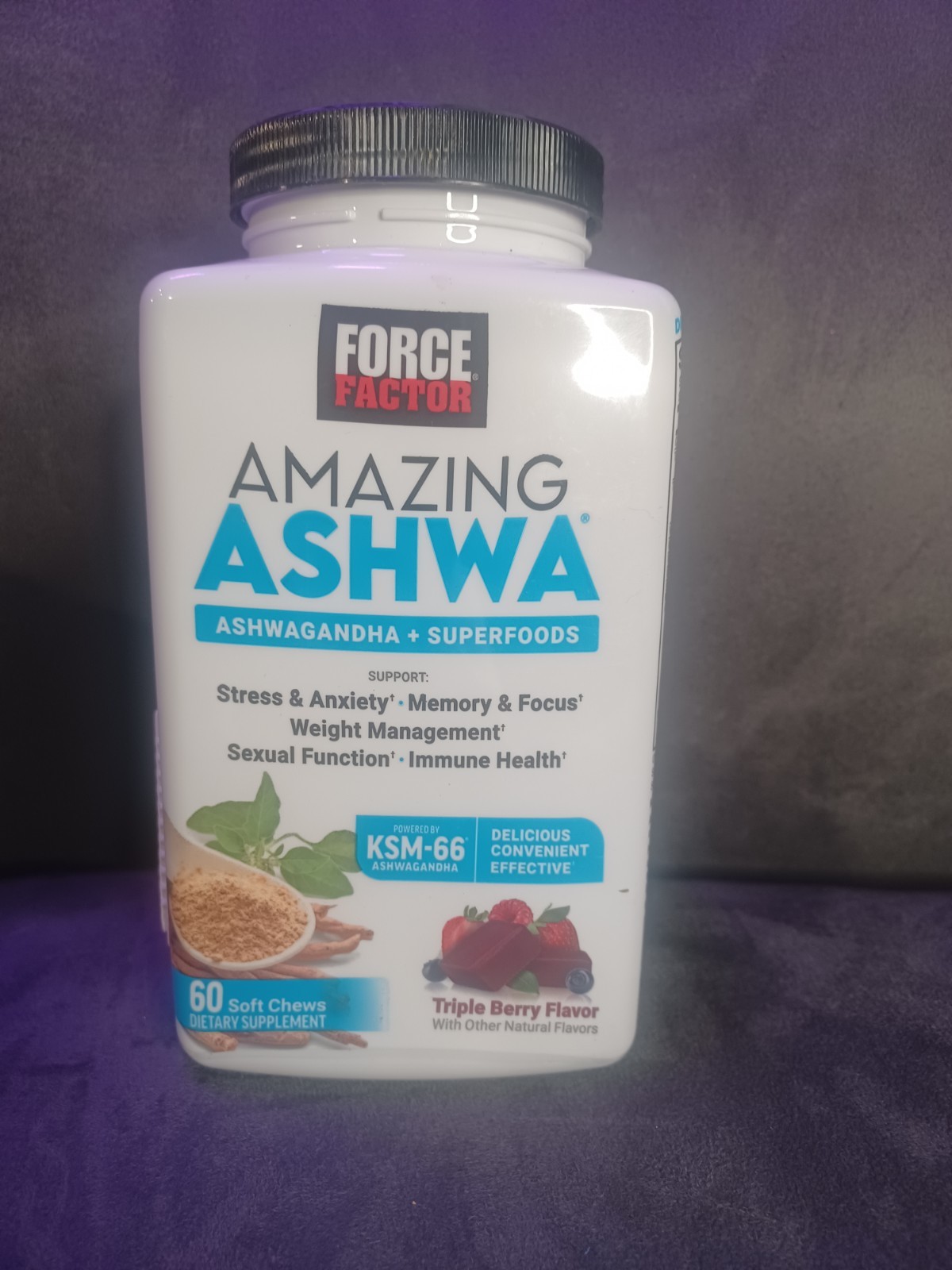 Force Factor Ashwa Ashwagandha + Superfoods 60 Capsules