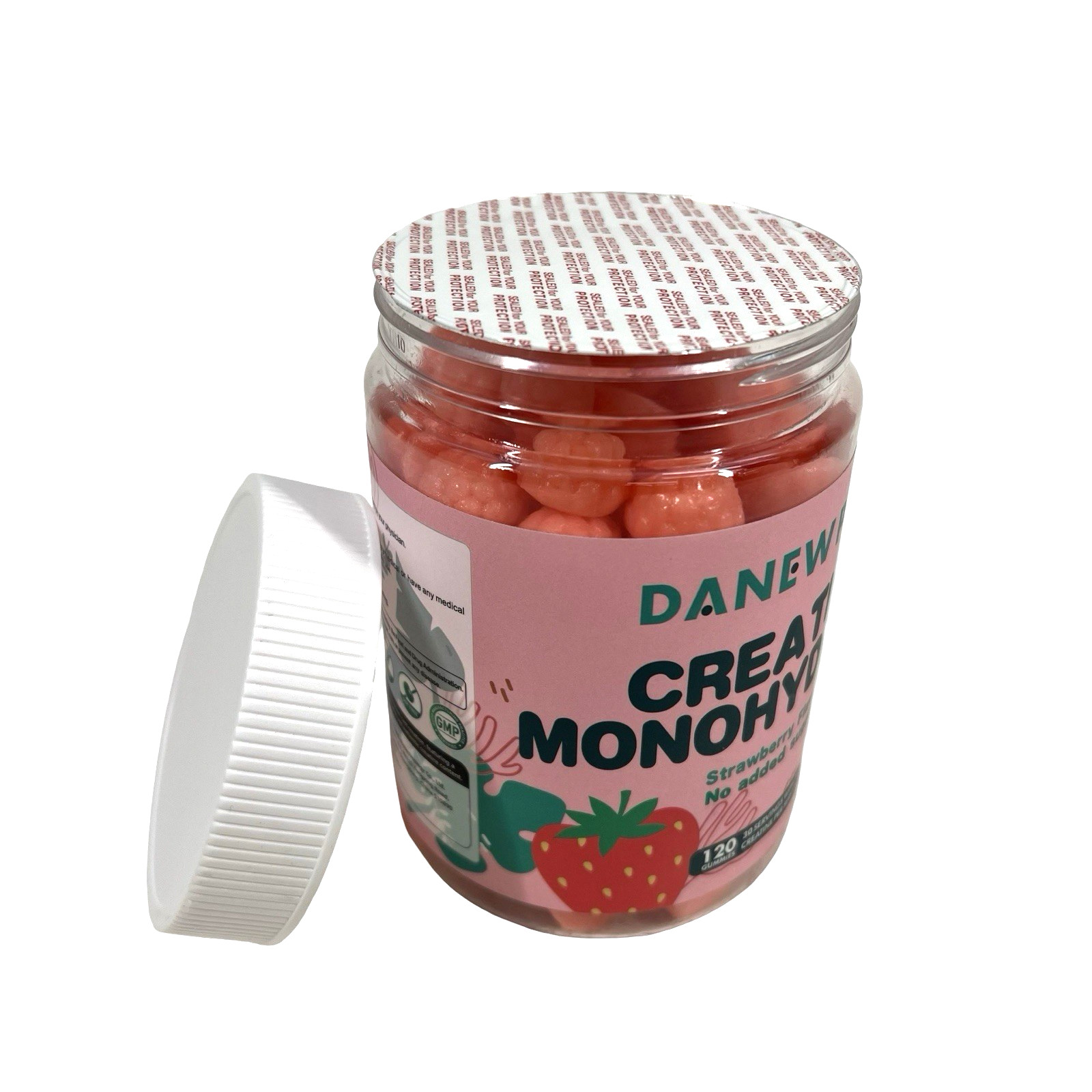 Danew Pro Creatine Monohydrate Strawberry 120 Gummies BB 09/27