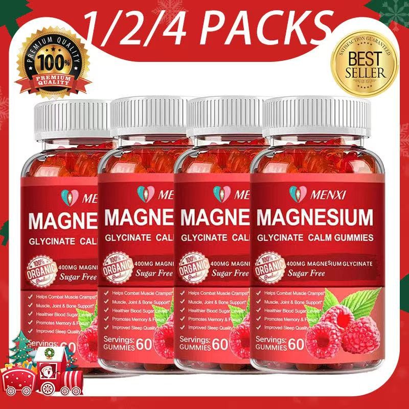 Magnesium Glycinate Gummies Sleep Dietary Stress Support Muscle Relaxation Gummy