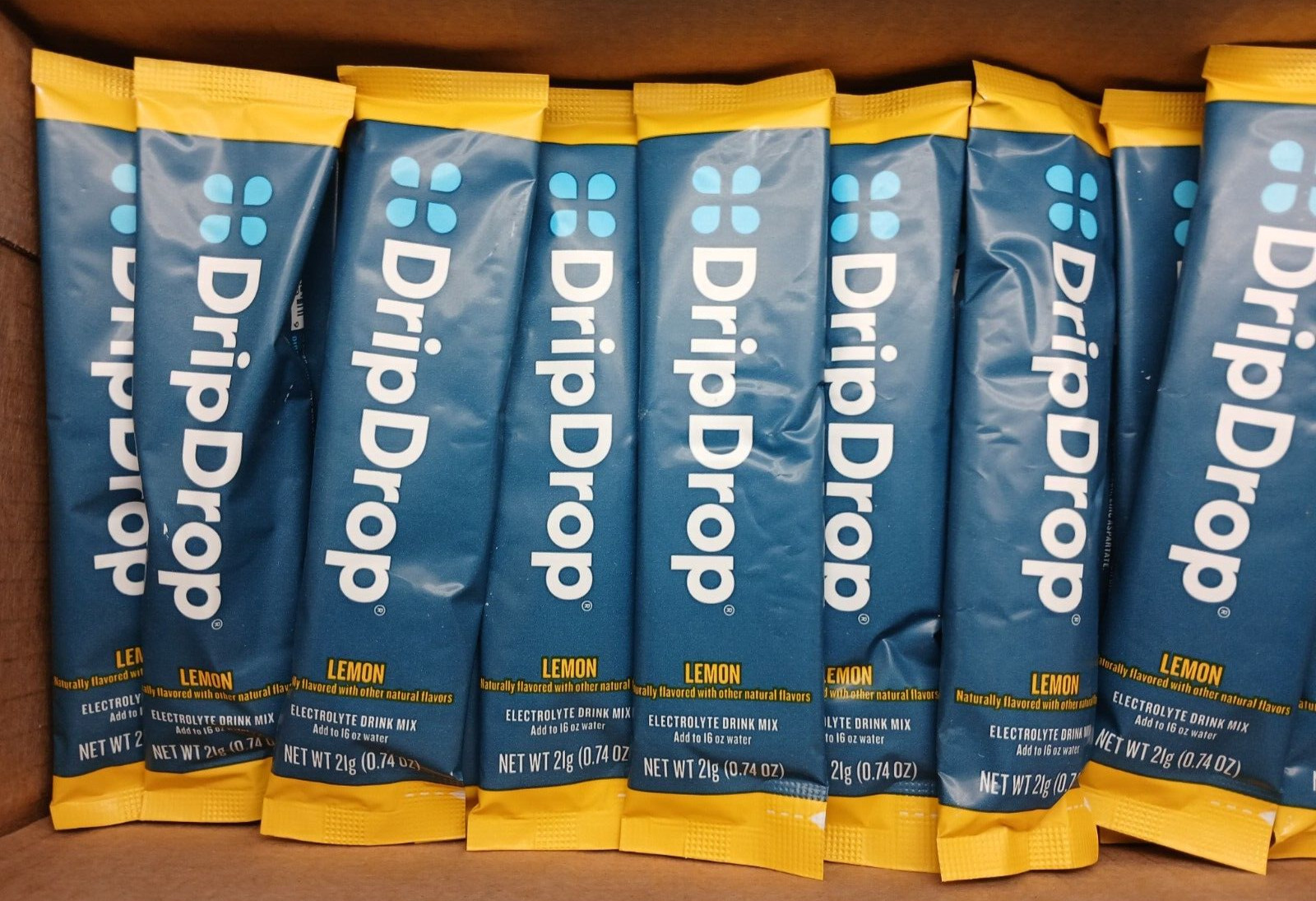 DripDrop Electrolyte Powder Lemon – 50 Single-Serve Packets for Rapid Hydration
