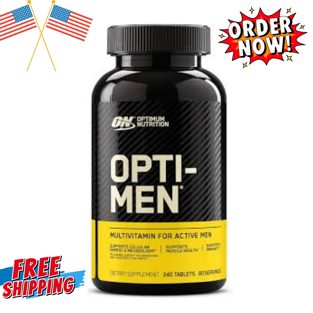 Optimum Nutrition Opti-Men Multivitamin 240 Tablets Immune Energy Support