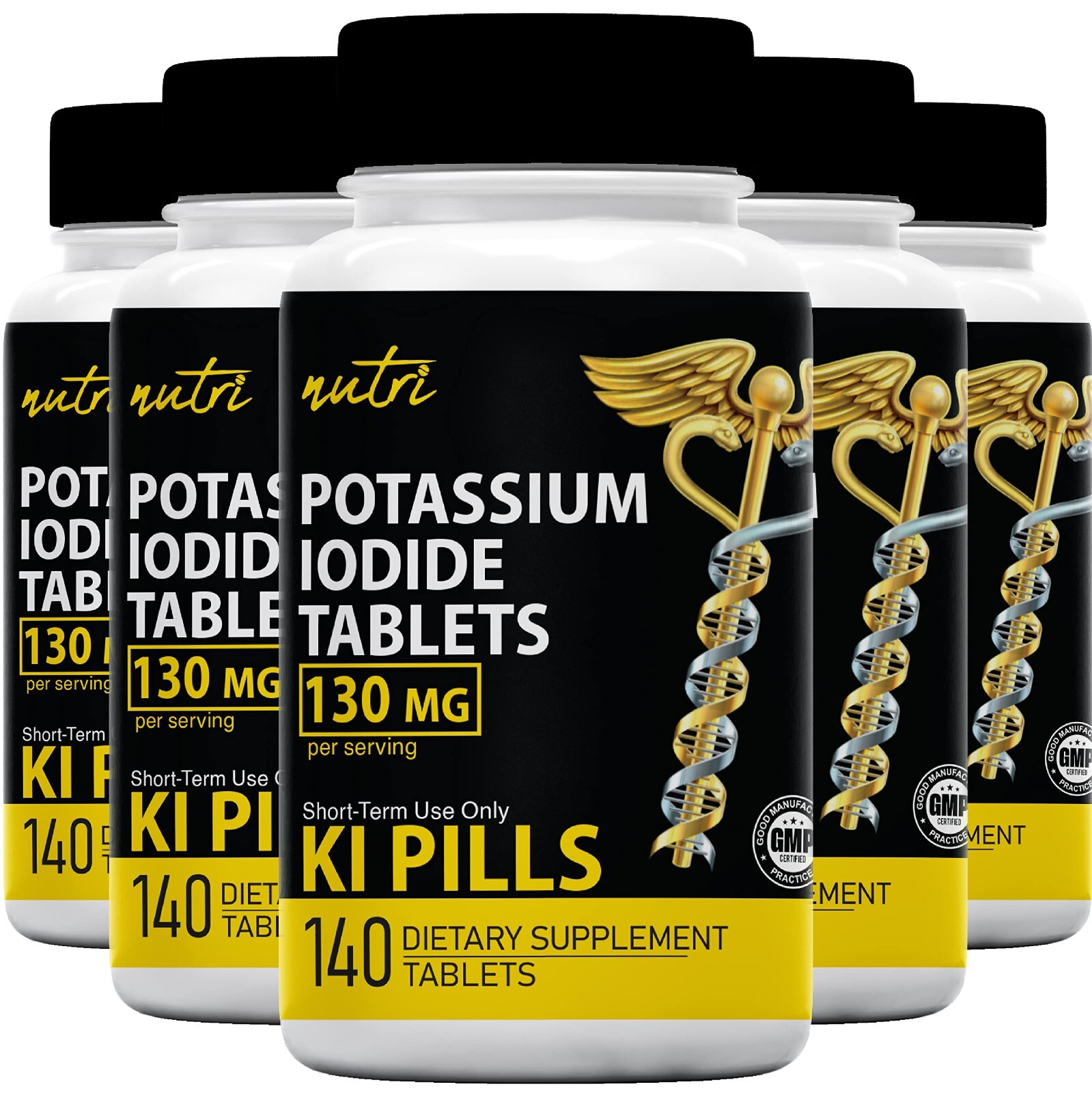 Potassium  Iodide Radiation Tablets 130 mg (5 Pack) – (700 Tablets) EXP 2033