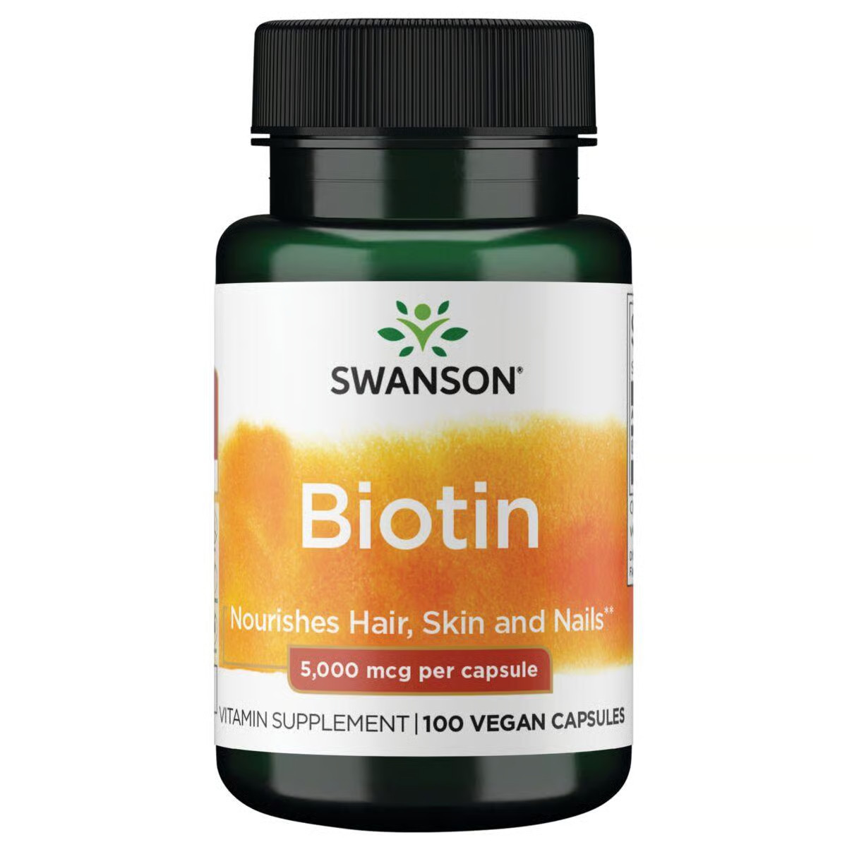 Swanson Biotin 5,000 Mcg 100 Capsules