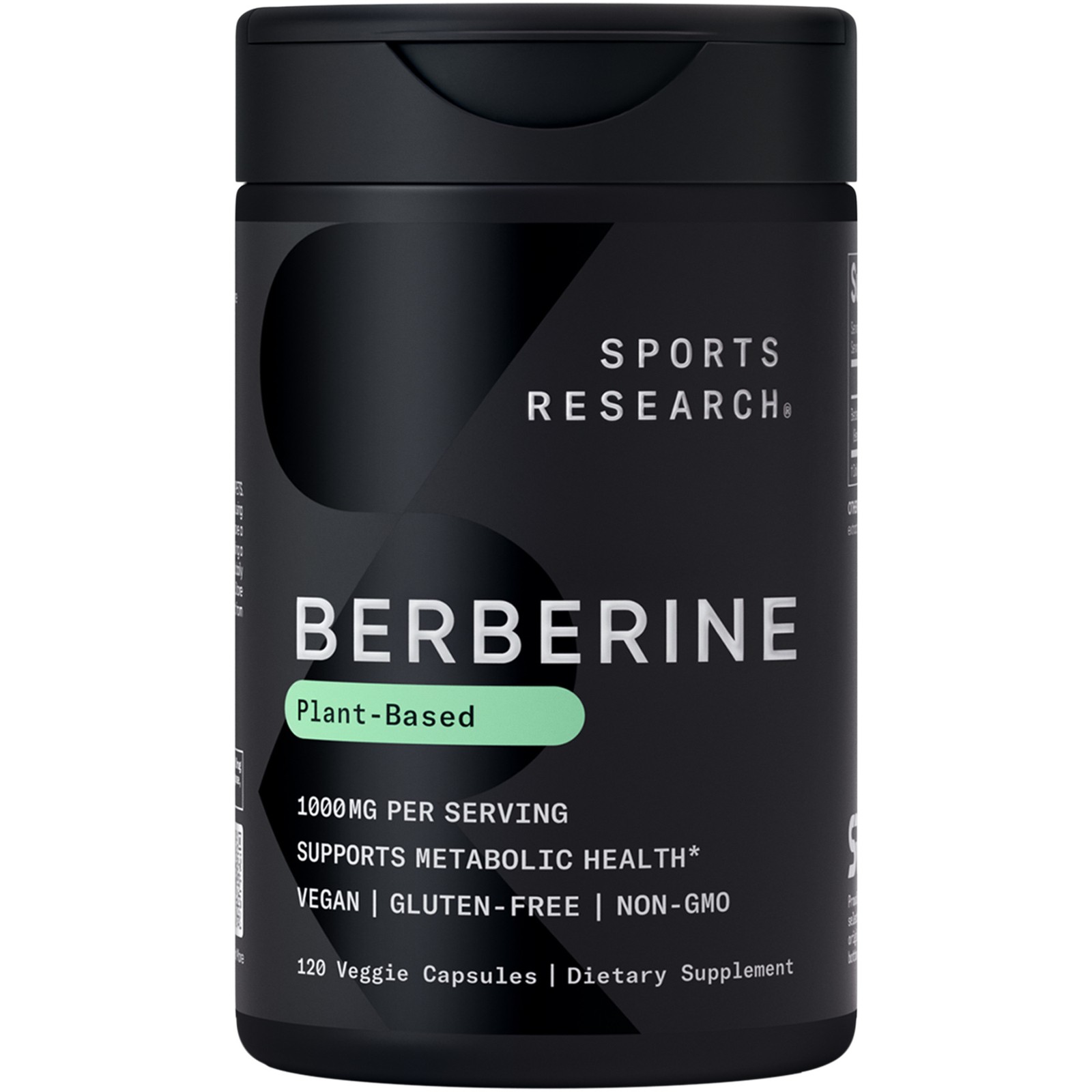 Berberine Herbal Ayurvedic Vegan Metabolic Health Support 1000mg (120 Capsules)