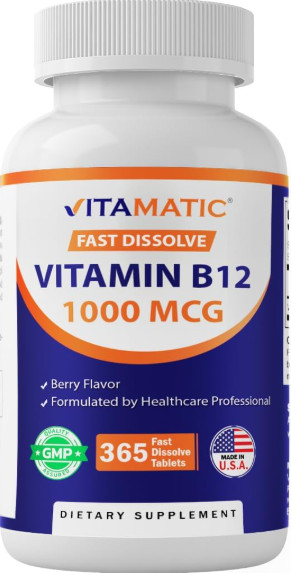 Vitamin B12, 1000Mcg, 200 Quick Dissolve Tablets
