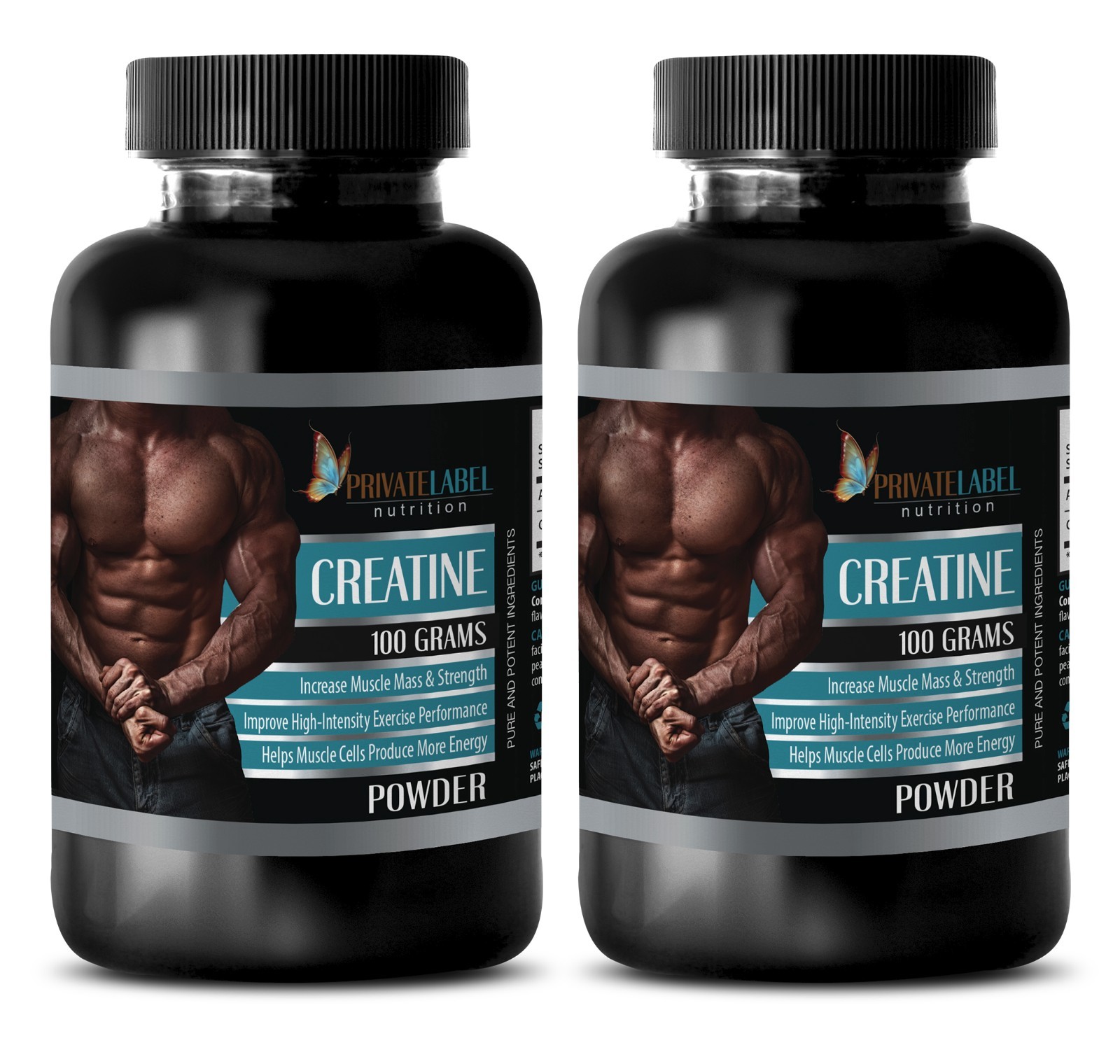 Muscle Enhancer – CREATINE POWDER 100g – Increases Muscle Capabilities – 2 Bot