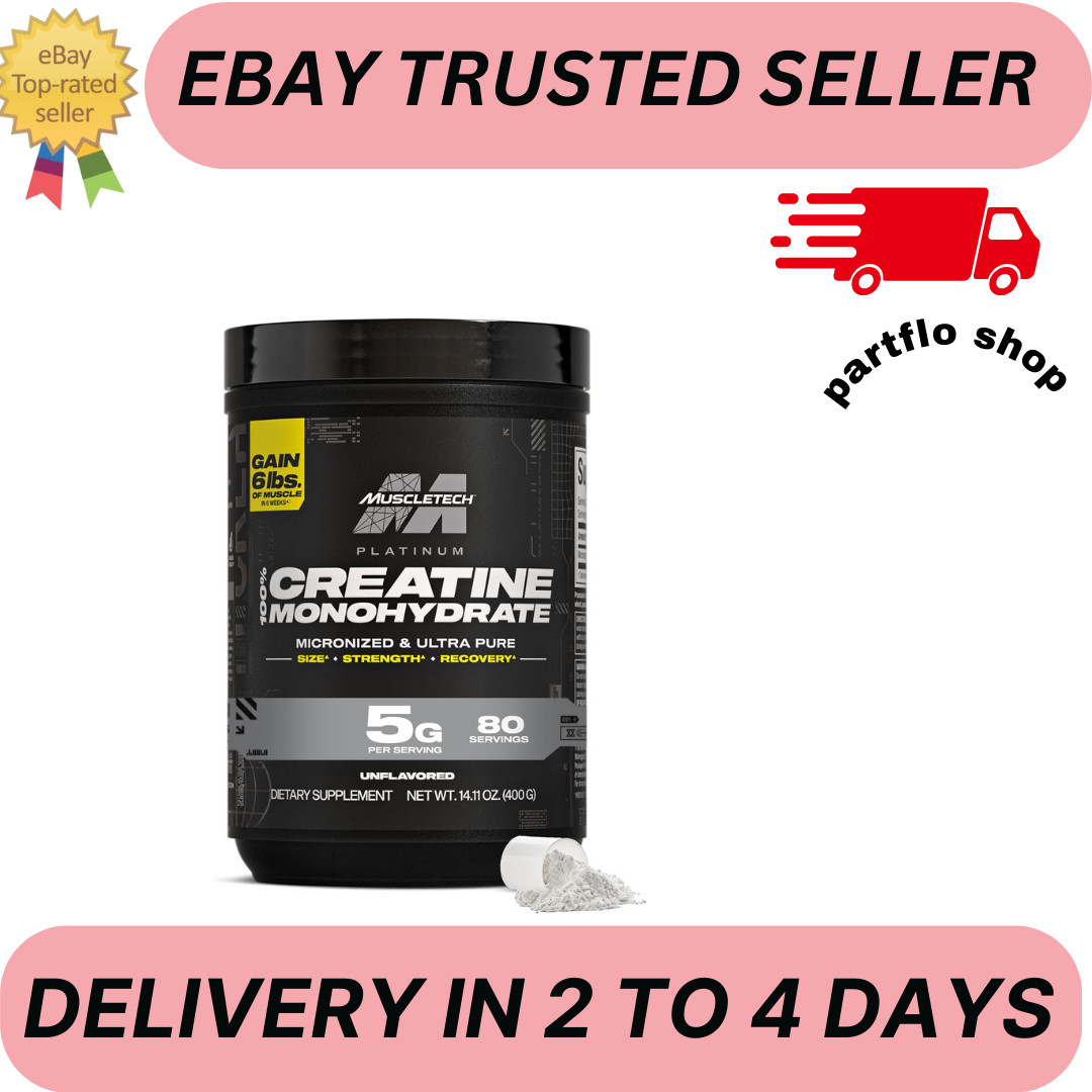 Creatine Monohydrate Powder MuscleTech Platinum Pure Micronized Muscle Recove…