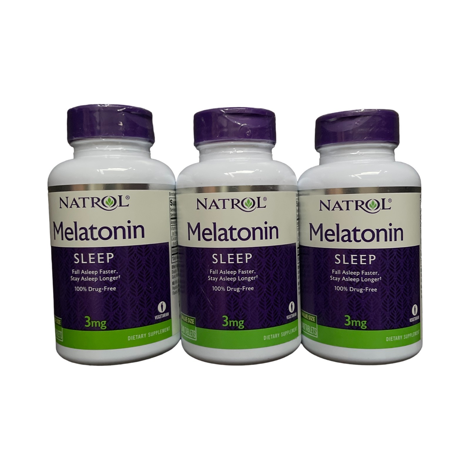 Natrol Melatonin 3 mg, 240 Tablets/Bottle – 3 Bottles! Exp 4/26