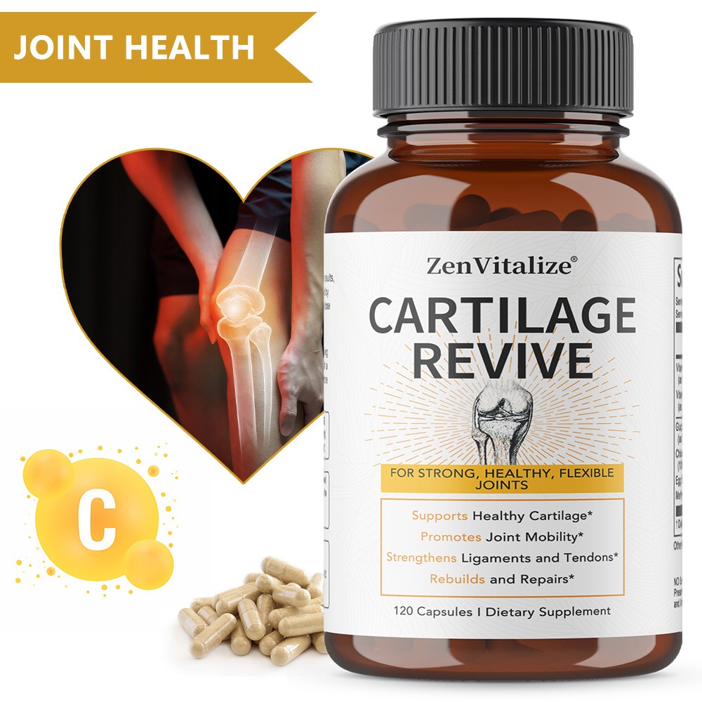 Cartilage Revive Type Ii Collagen Glucosamine Sulfate Joint Supports 120 CT US