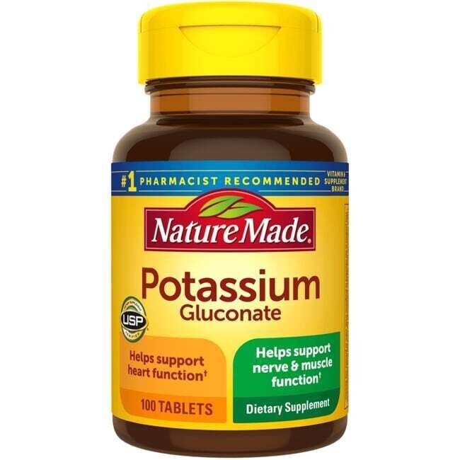 Potassium 550mg 100 Tablets Gluten Free Exp. 2028 #1 Recommended Heart, Nerve