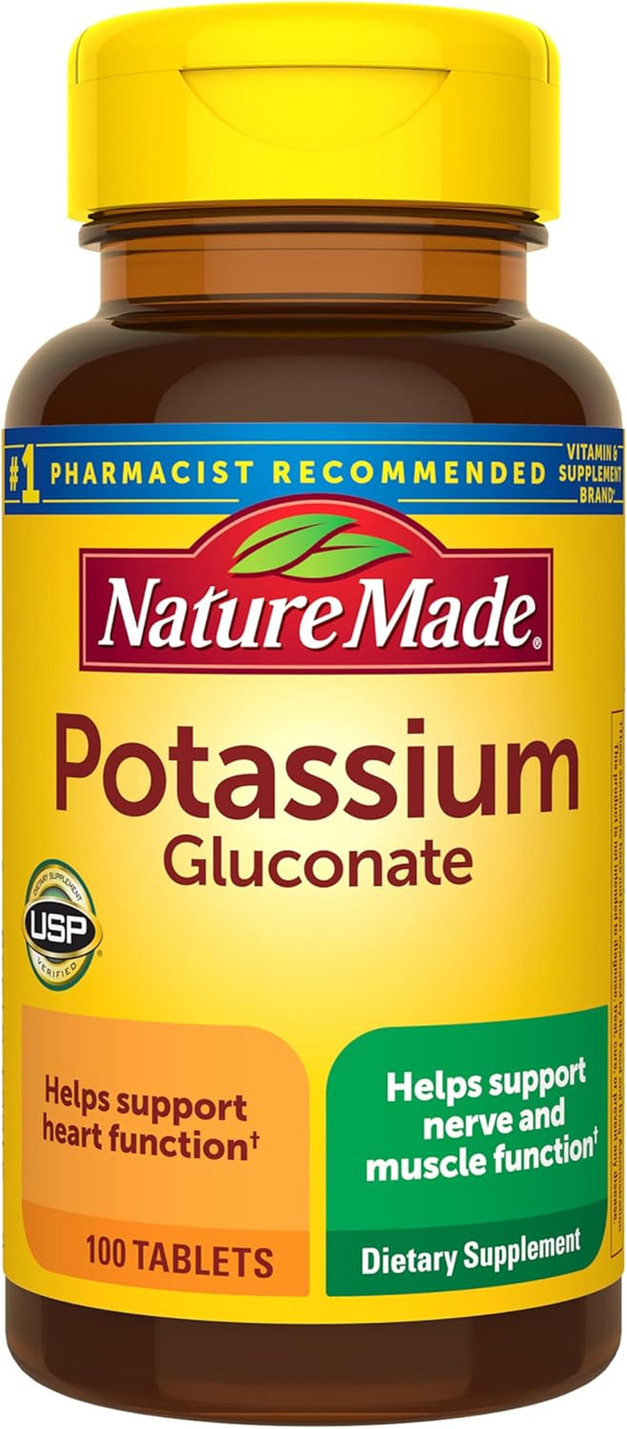 Potassium Gluconate 550 Mg, Potassium Supplements, Dietary Supplement for Heart