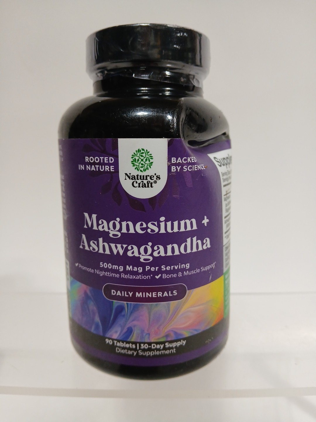 Nature’s Craft Magnesium + Ashwagandha 500mg 90 Tablets Exp: 06/27