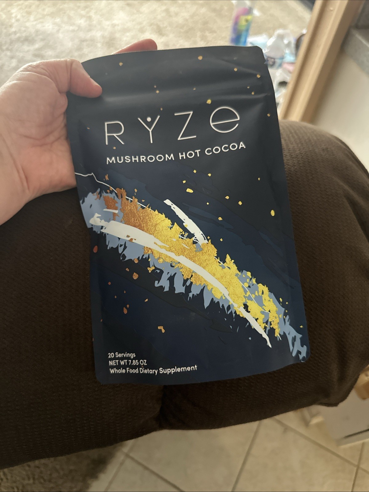 RYZE SUPERFOODS Mushroom Hot Cocoa Melatonin Sleep Supplement 20 Servings New