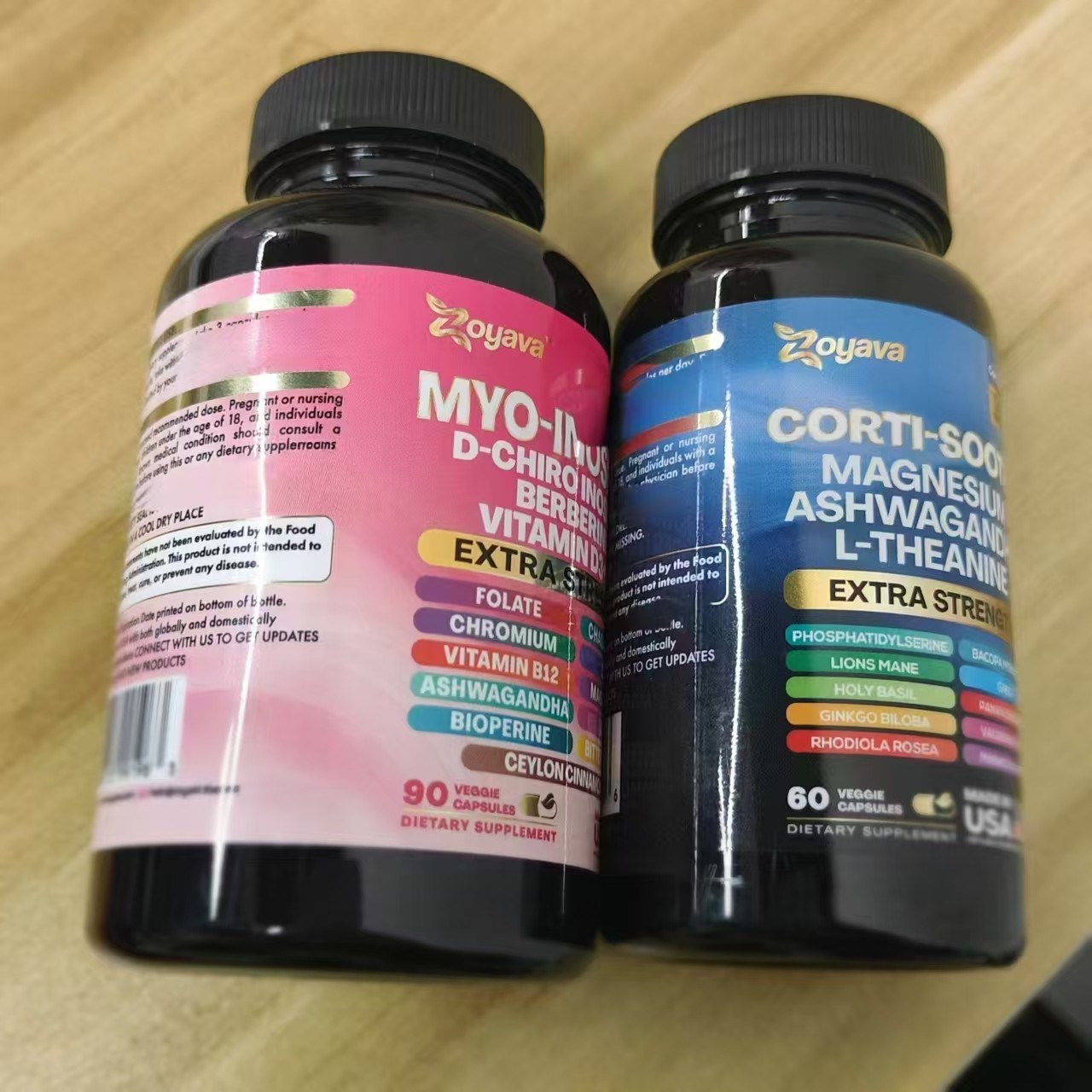 New Zoyava Myo-Inositol & Corti-Soothe Set Expiration 12/2027 & 01/2028