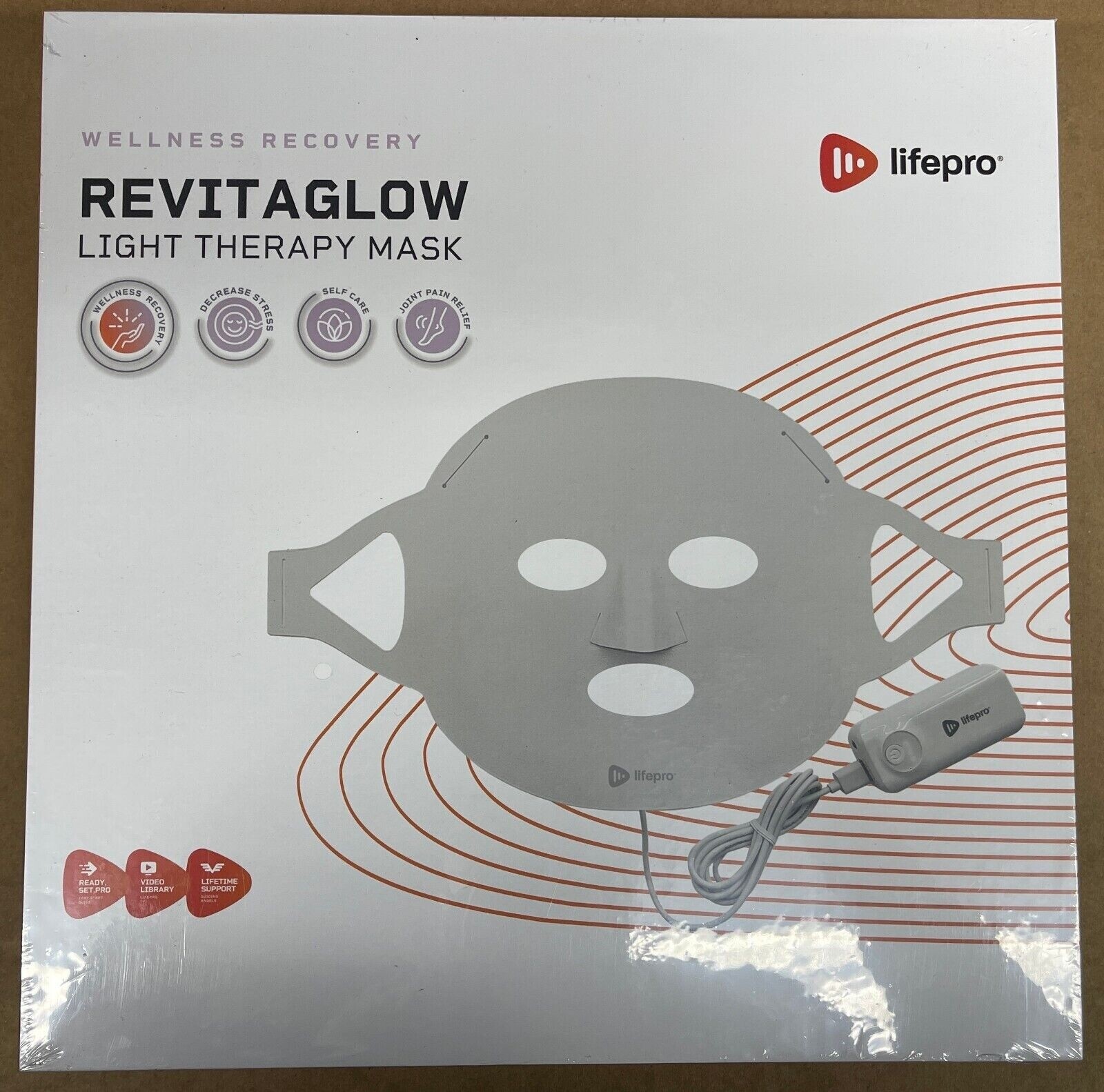 LifePro Revitaglow Wellness Recovery RGB LED Light Therapy Mask (Open Box)