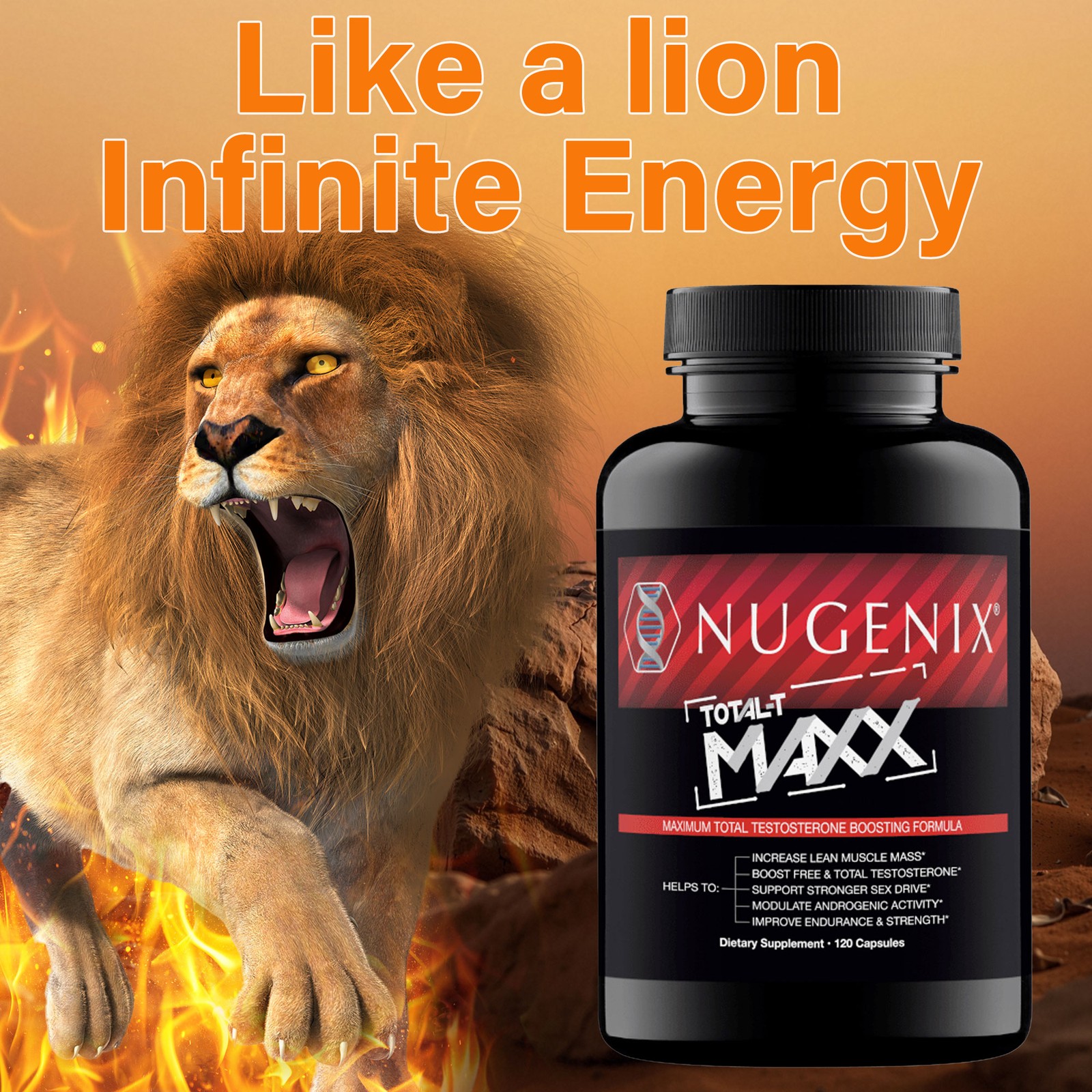 NUGENIX TOTAL-T MAXX – Zinc – Testosterone Booster, Energy, Stamina, Performance