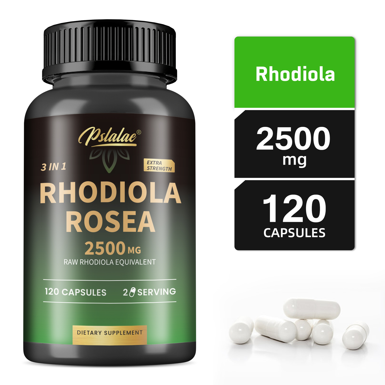 Rhodiola Rosea – L-Theanine, Ashwagandha, Enhance Energy, Focus, Stress Relief