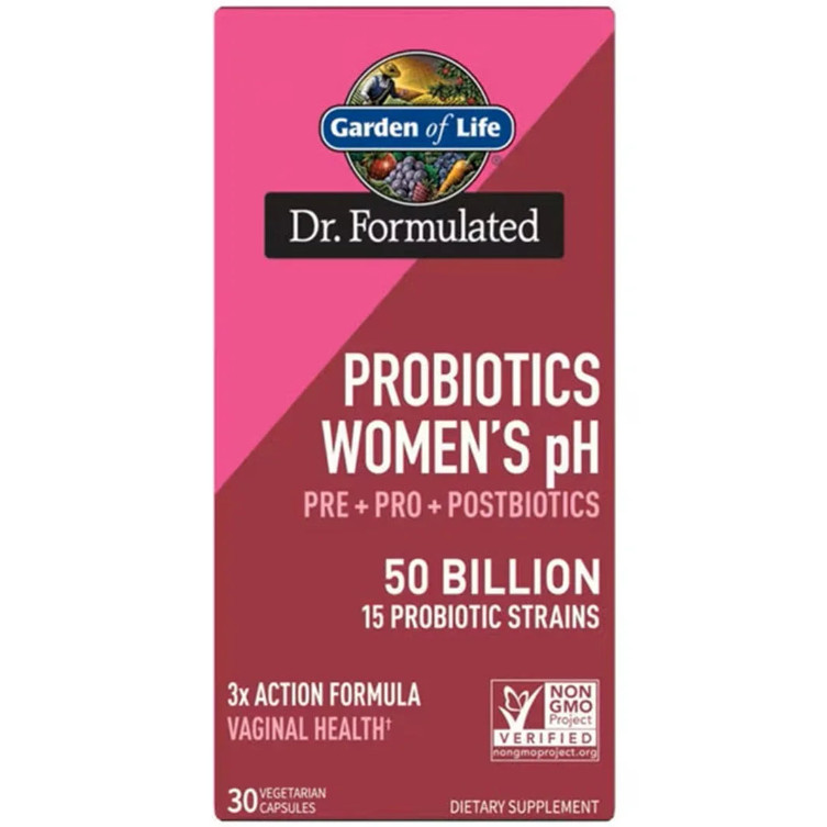 Garden of Life Dr. Formulated Probiotics Women’s PH 50 Billion (30 Capsules)