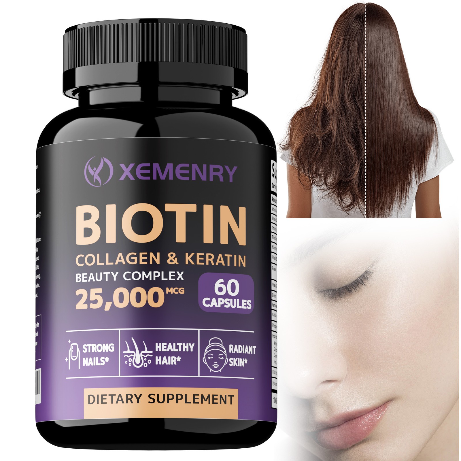 Biotin Collagen & Keratin – Anti-Aging, Support Skin Health, Prevents Hair Loss