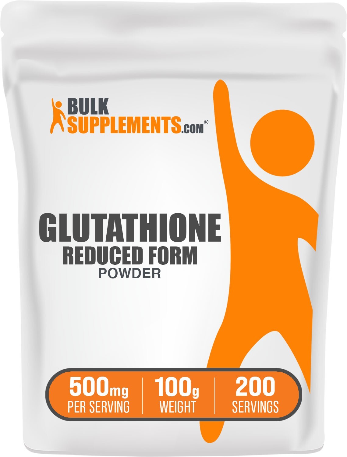 BulkSupplements Glutathione Powder (Reduced Form) 100g –  500mg Per Serving