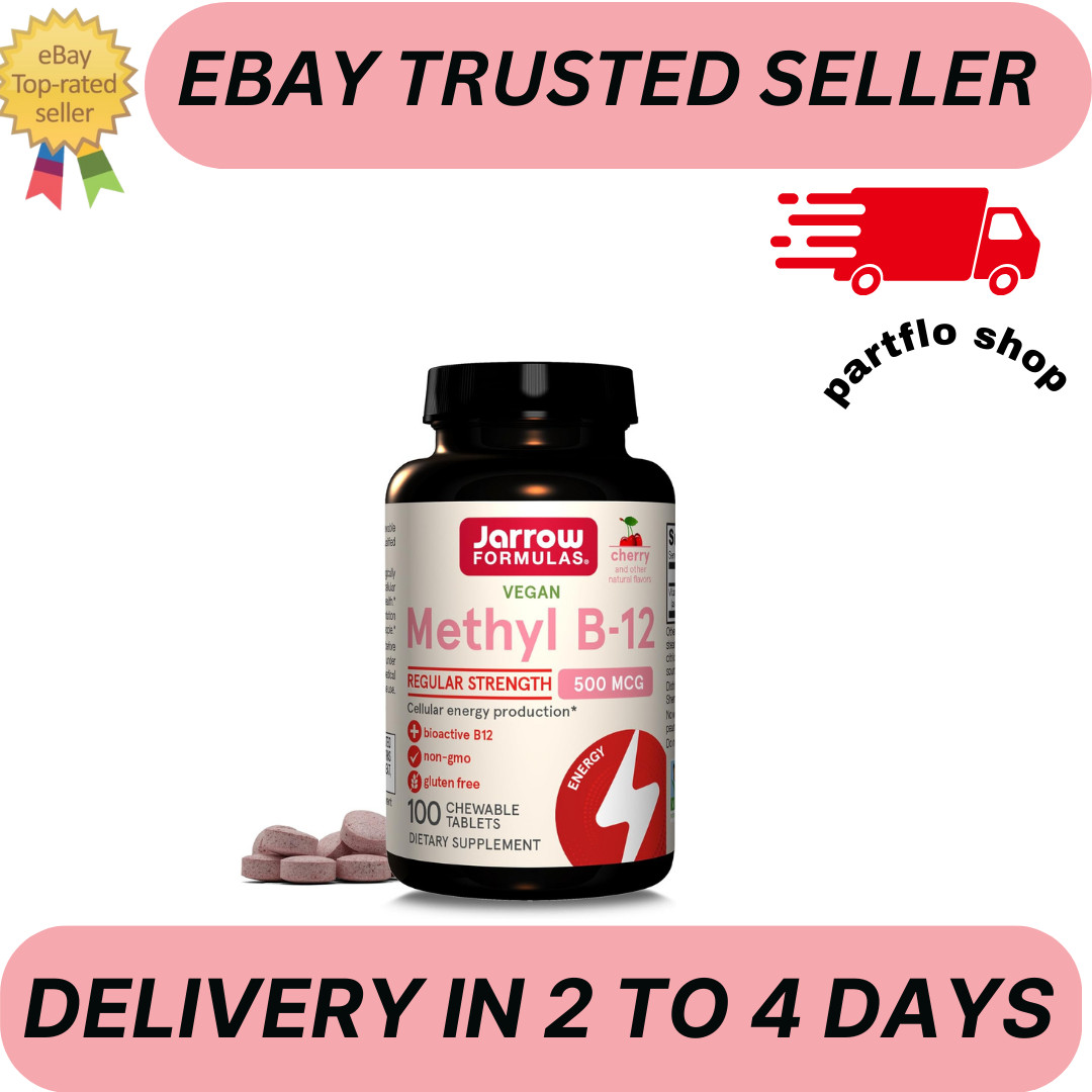 Jarrow Formulas® Methyl B-12 Tablets, 500 mg, Dietary Supplement for Cellular En
