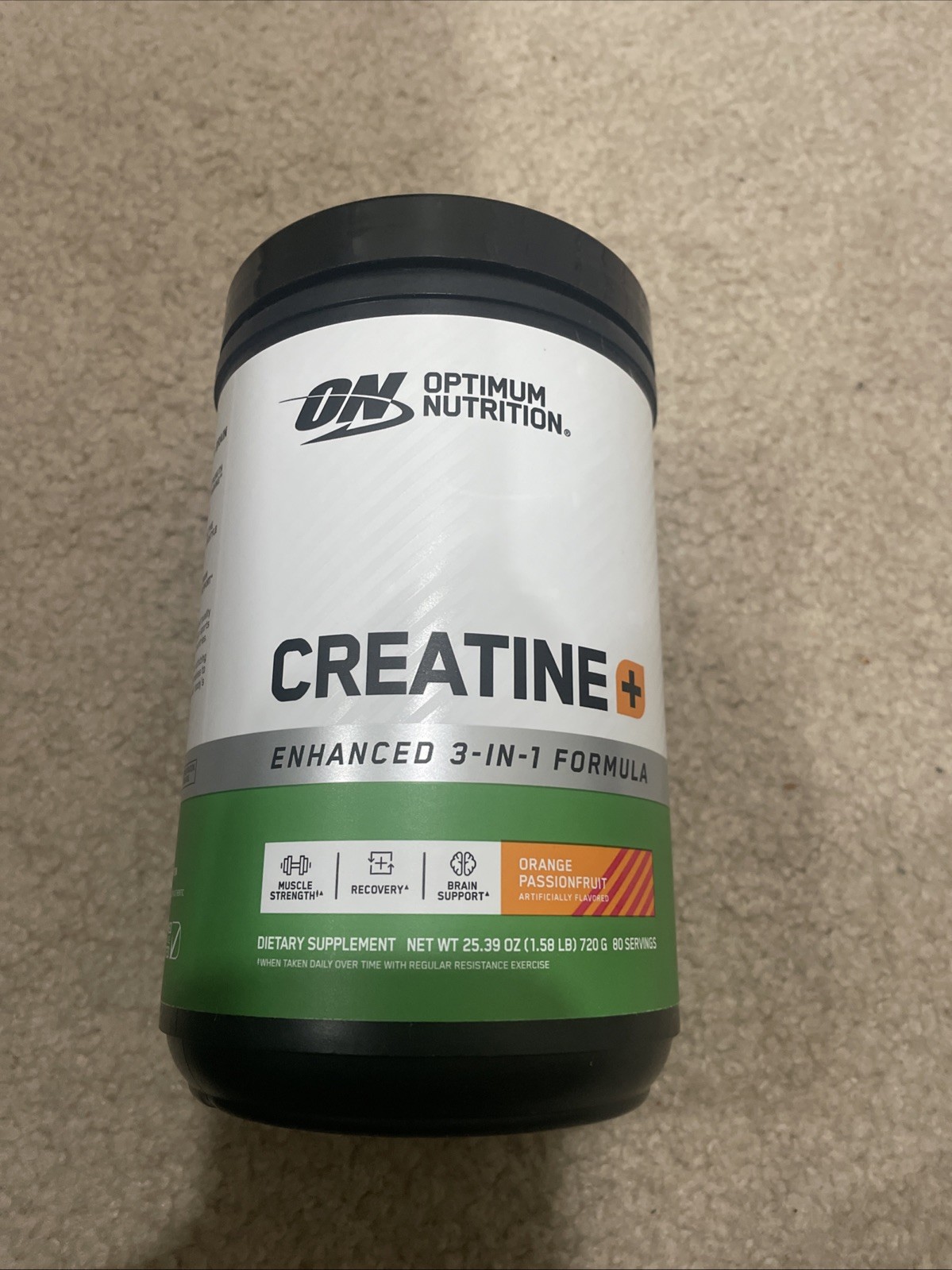 Creatine+, Orange Passionfruit, 1.58 lb (720 g) sealed