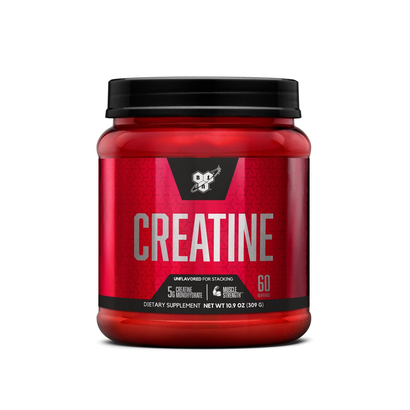 BSN Micronized Creatine Monohydrate Powder, Unflavored Creatine Powder,