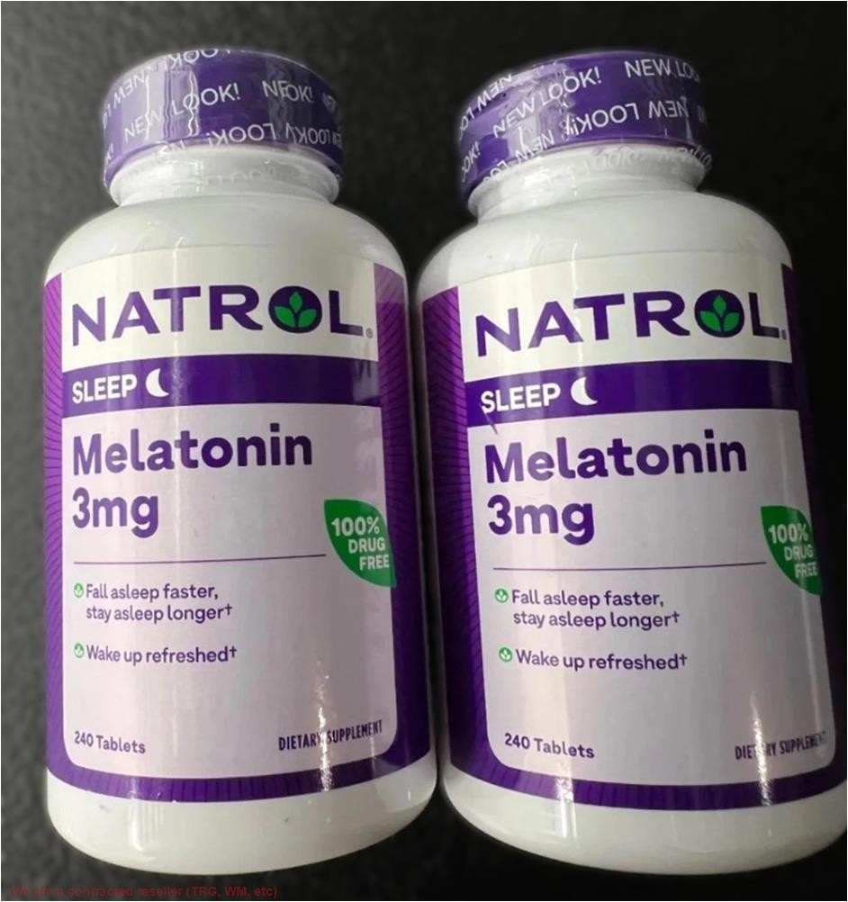 2 PACK!!! Natrol Melatonin, 3 mg, 240 Tablets EXP 9/26+