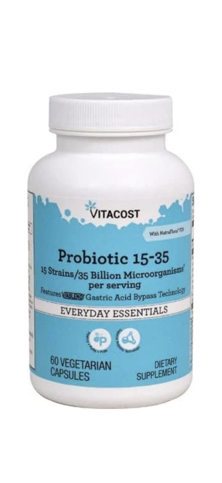 Vitacost Probiotic 15-35 – 35 Billion CFU** – 60 Vegetarian Capsules