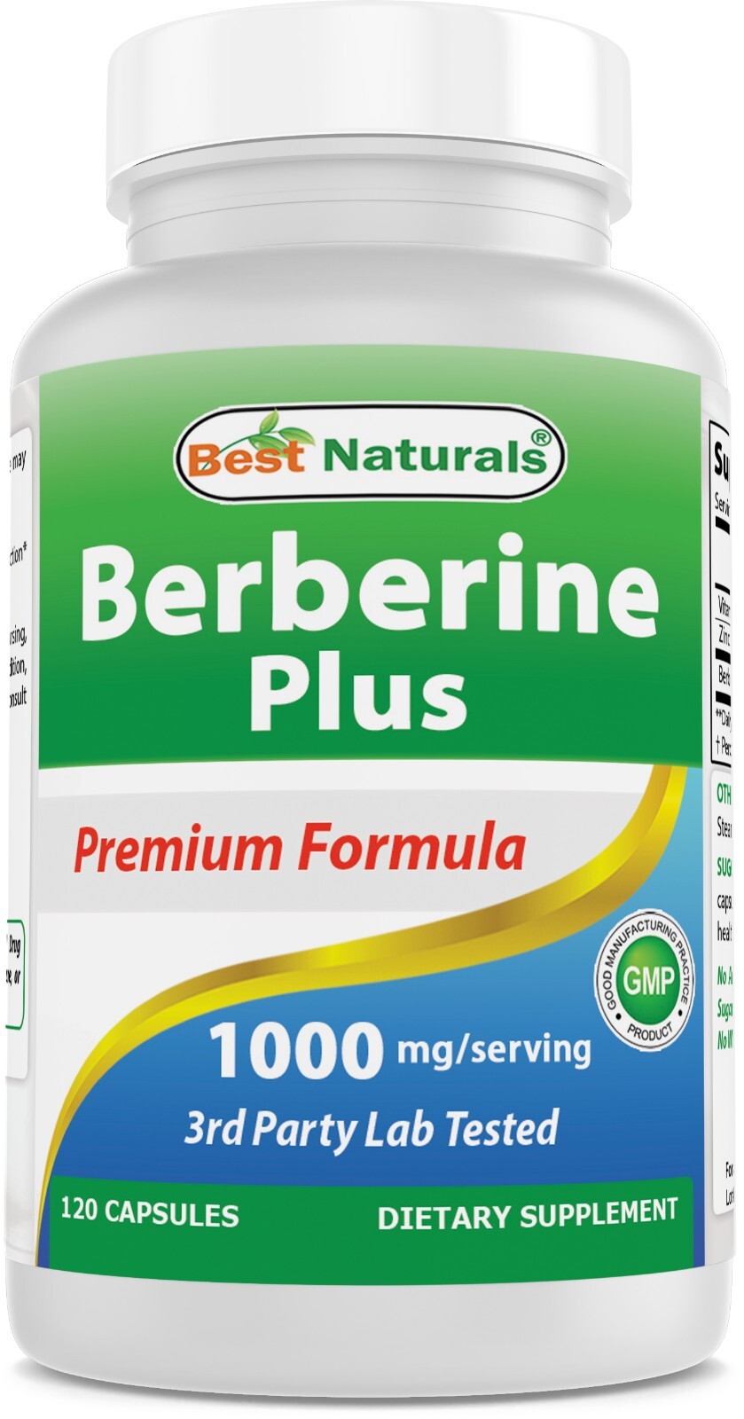 Best Naturals Berberine Plus 1000 mg/Serving 120 Capsules – (non-gmo)