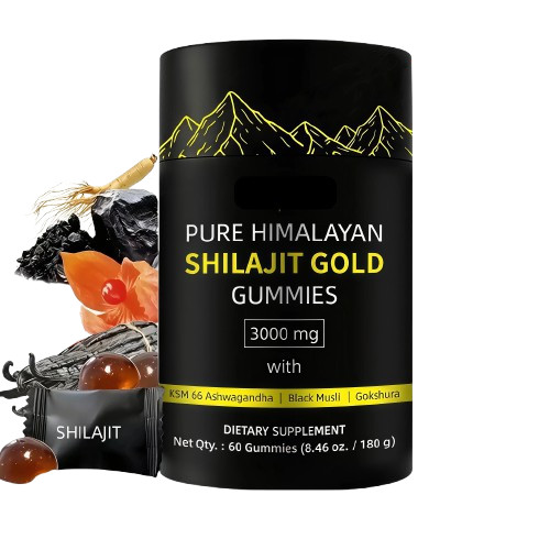 Himalayan Shilajit GOLD Gummies, Organic, Extremely Potent 3000 mg, Fulvic Acid