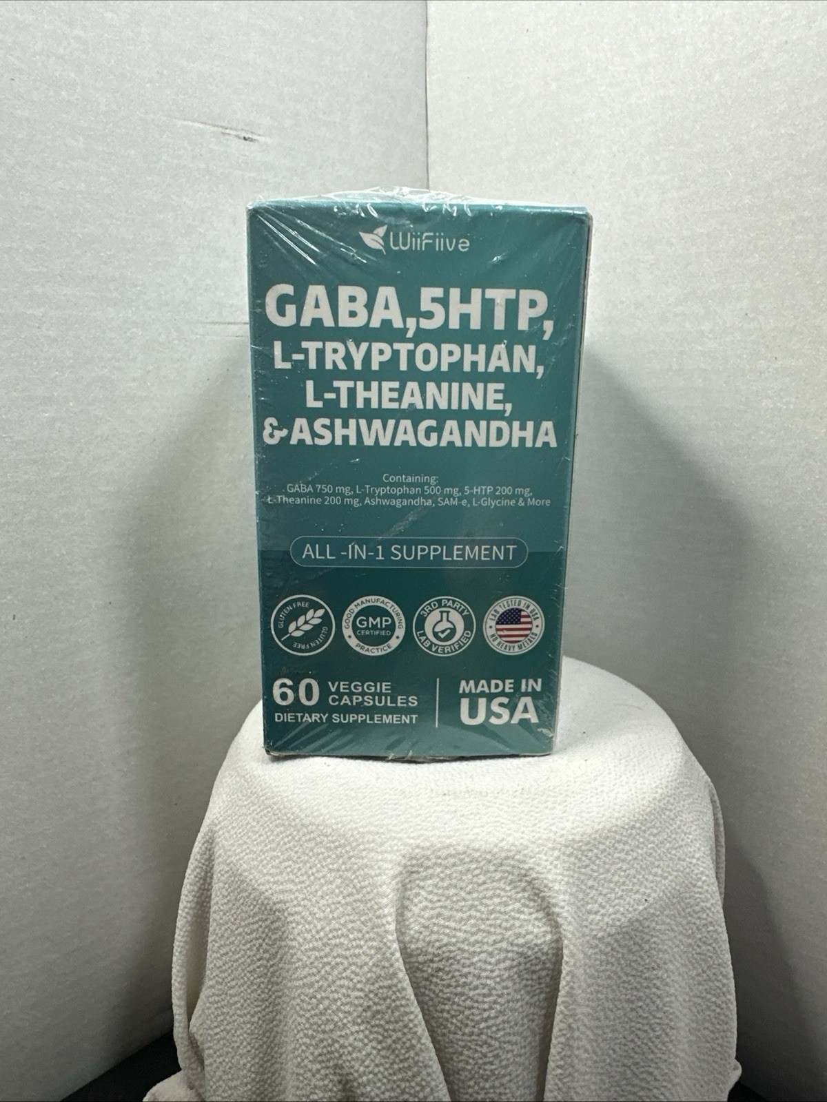 GABA 750Mg 5 HTP 200Mg L Tryptophan 500Mg L Theanine 200Mg Ashwagandha Sam-E …