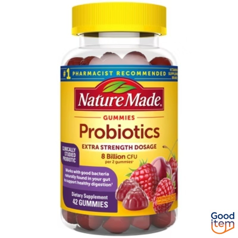 Nature Made Ultra Strength Digestive Probiotic Gummies for Women and Men –  42ct
