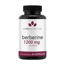Berberine HCL 1200mg Supplement Glucose Metabolism & Immune Support 60 Caps