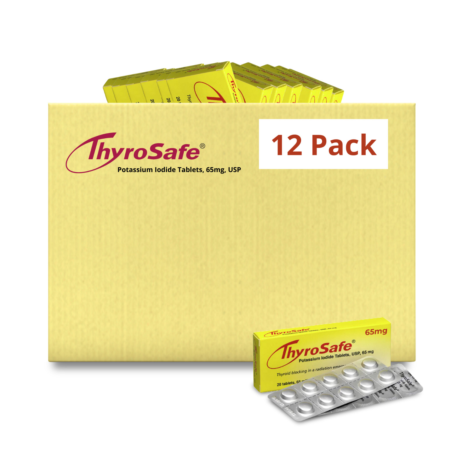ThyroSafe 65mg Potassium Iodide Tablets (240 Pack)
