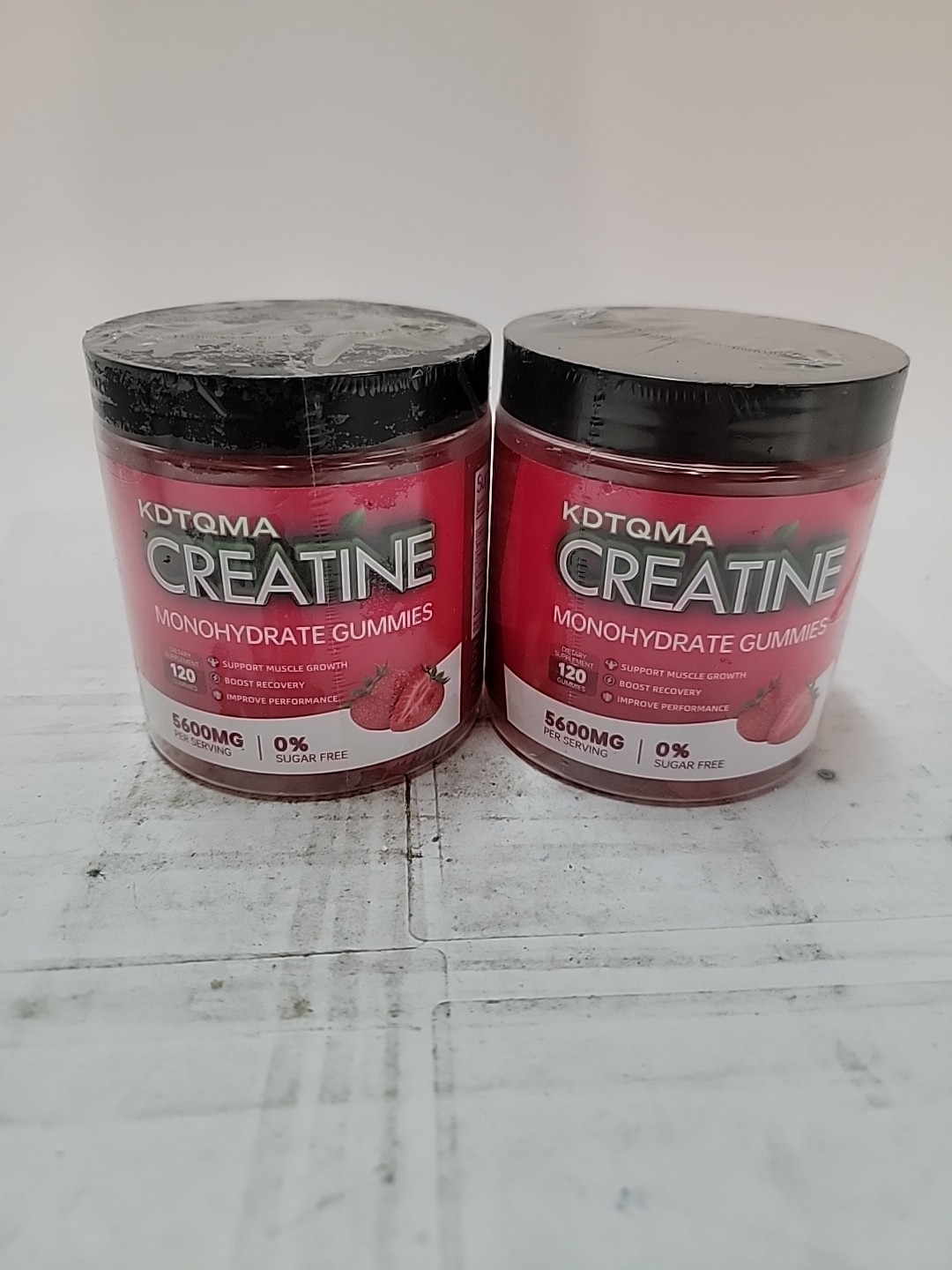 2x KDTQMA Creatine Monohydrate Gummies 5600mg Exp 9/2026