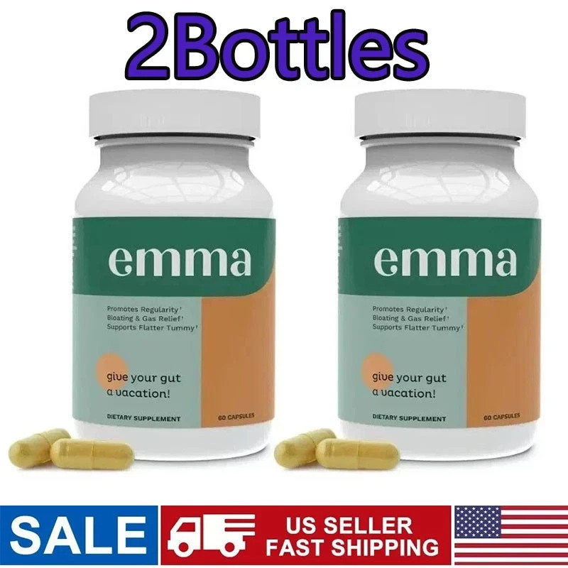 2Bottle Emma Gut Health Doctors Endorsed Supplement 60 Capsule Improve Digestive