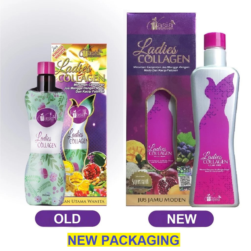 VAsia Ladies Collagen Drink Juice for Women Jamu Modern Anti Aging DHL Express