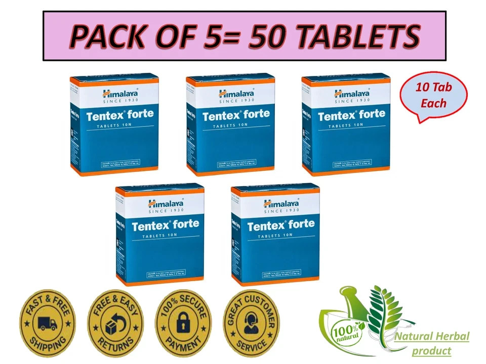 Tentex Forte by Himalaya MEN wellness (3 BOX= 30 caps.) Exp. 2027 free fast ship