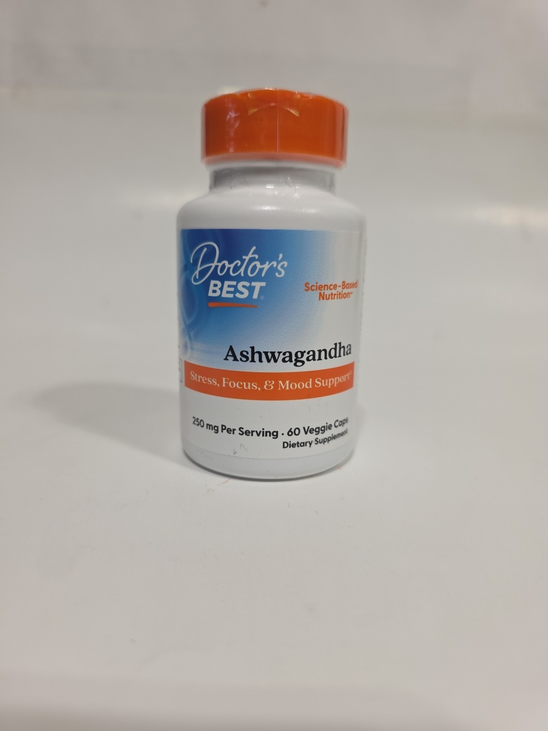 Doctor’s Best Ashwagandha 250mg,  60 vcaps |Exp 1/27|
