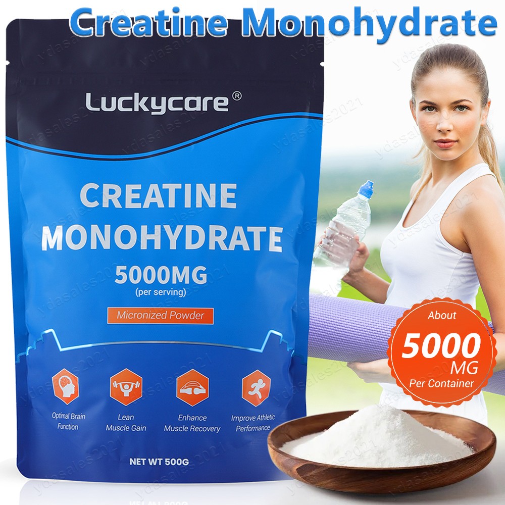 500 Grams Fitness Creatine Monohydrate Powder Unflavored Supports Muscle Energy