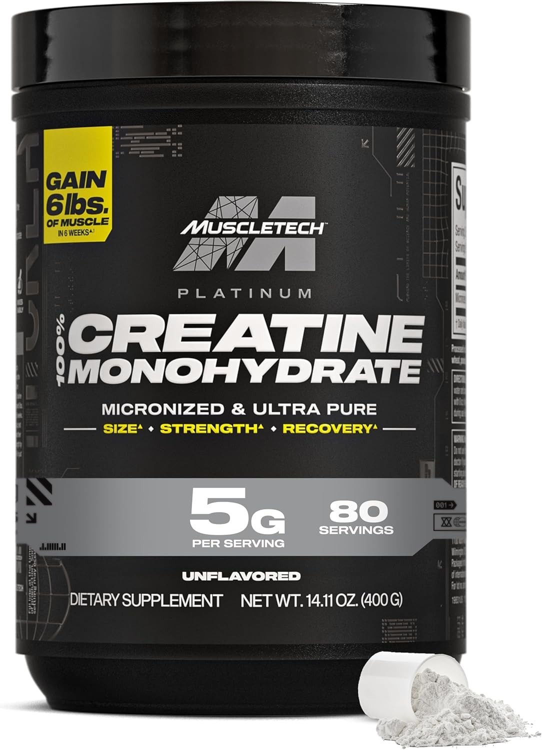 Platinum Pure Creatine Monohydrate Powder – 80 Servings for Peak Performance