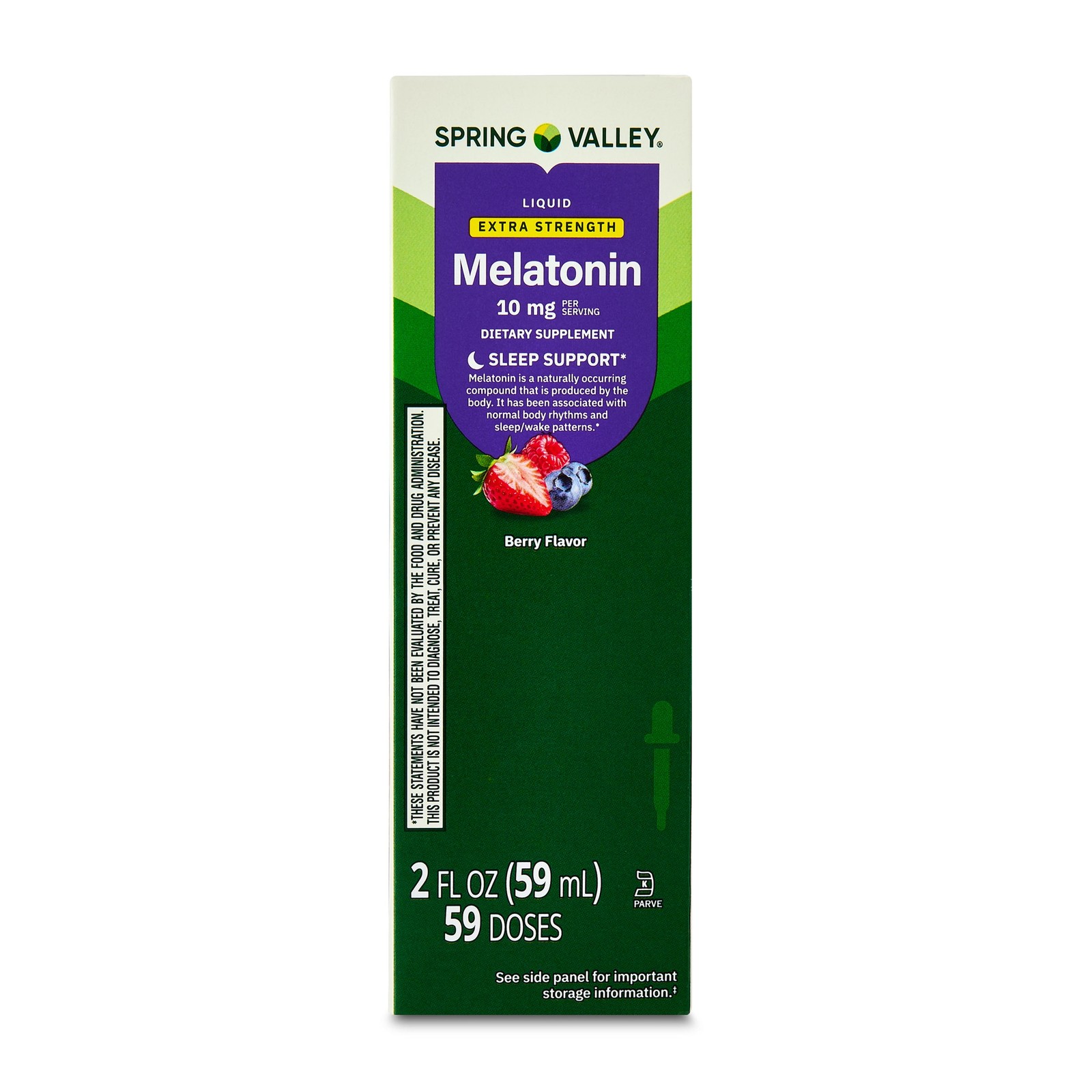 Liquid Melatonin Sleep Support Dietary Supplement 10 mg 2 fl oz
