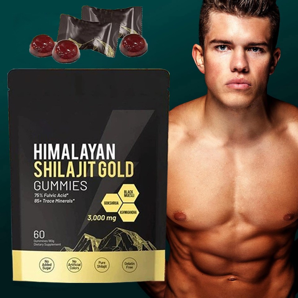 Shilajit 60 Gummies, Shilajit Micronutrient Supplement, Himalayan Premium New