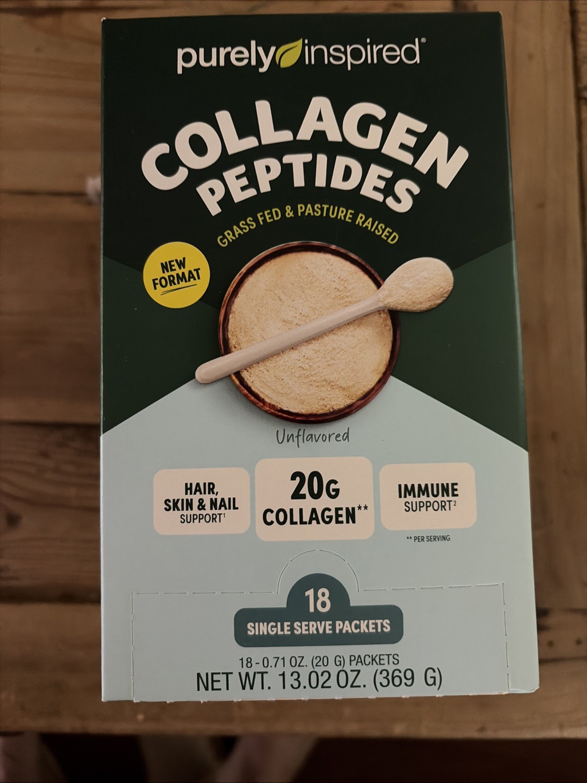 Purely Inspired Collagen Peptides Powder Unflavored 20 Servings EXP AUG 2026
